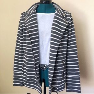 Market and Spruce Moto Style Jacket Zip Sz L